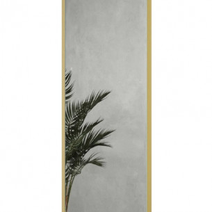 Дизайнерское настенное напольное зеркало Lustrous mid в металлической раме золотого цвета