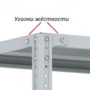 Стеллаж металлический Металл-ГМ МС-750 2000x700x400-4