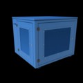 Шкаф для генератора 904х804х745 синий