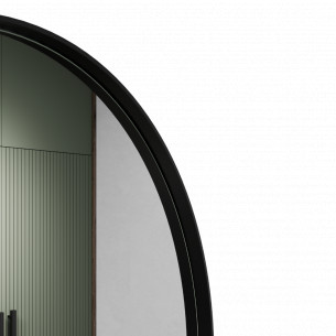 Зеркало в раме напольное овальное поворотное 165х46 см Black