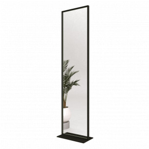 Зеркало в раме напольное прямоугольное одностороннее 185х45 см Black