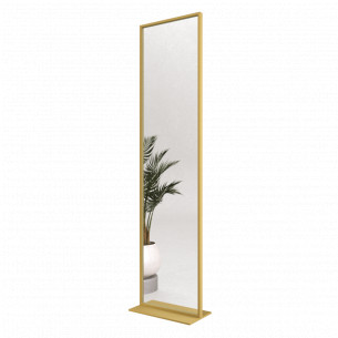 Зеркало в раме напольное прямоугольное одностороннее 185х45 см Gold