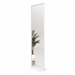 Зеркало в раме напольное прямоугольное одностороннее 185х45 см White