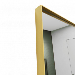 Зеркало в раме настенное и напольное на ножке прямоугольное 220х80 см Gold