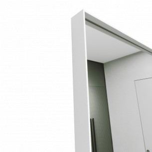 Зеркало в раме настенное и напольное на ножке прямоугольное 220х80 см White