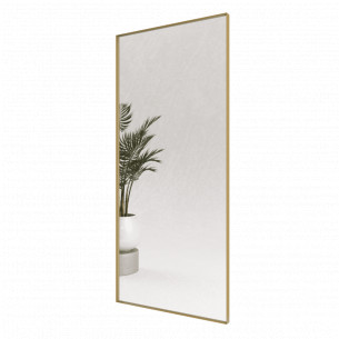 Зеркало в раме настенное и напольное прямоугольное 200х80 см Gold