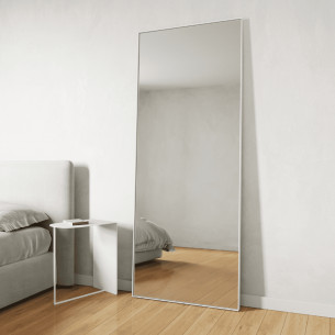 Зеркало в раме настенное и напольное прямоугольное 200х80 см White