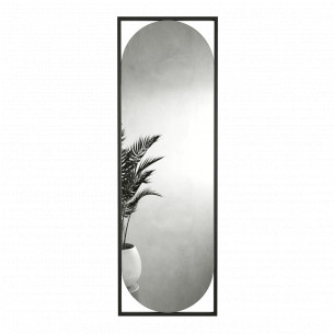 Зеркало в раме настенное овальное и прямоугольное большое 180х60 см Black