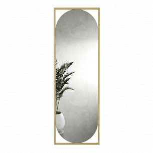 Зеркало в раме настенное овальное и прямоугольное большое 180х60 см Gold