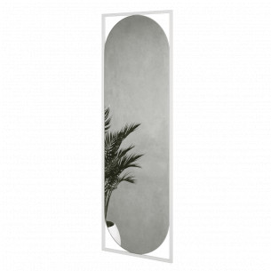 Зеркало в раме настенное овальное и прямоугольное большое 180х60 см White