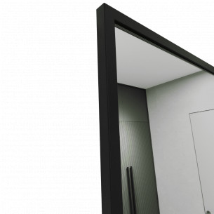 Зеркало в раме настенное и напольное прямоугольное 200х100 см Black