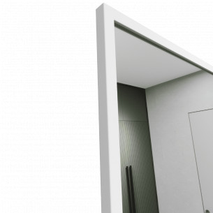 Зеркало в раме настенное и напольное прямоугольное 200х100 см White