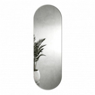 Зеркало в раме настенное овальное большое 180х60 см White